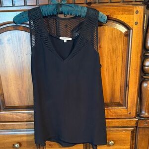 41 Hawthorn Black Mesh-Trim Tank Top
